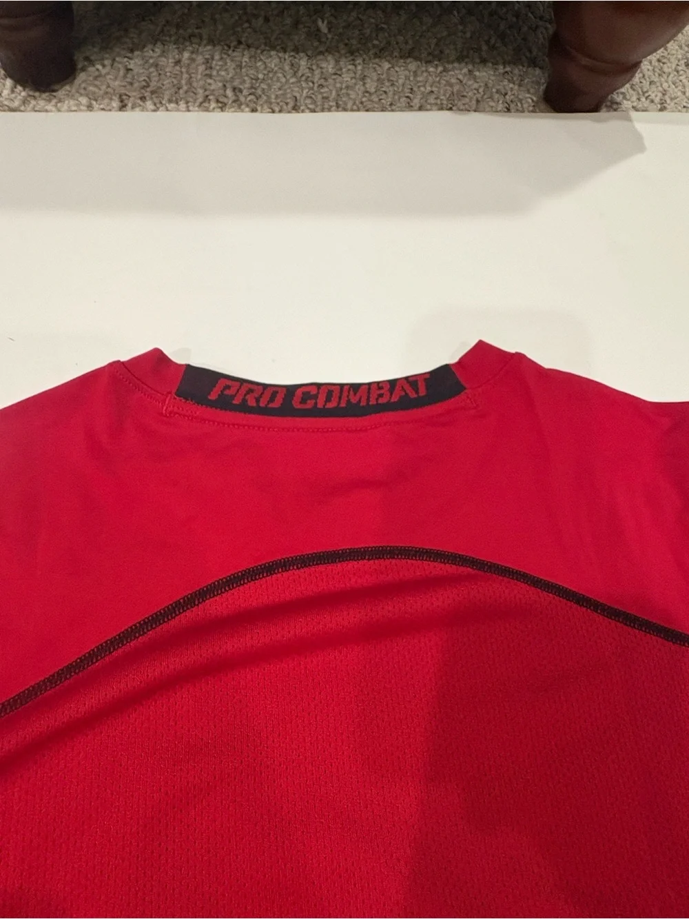 Brand New Boys Nike Pro Combatn Dri-Fit Red Shirt XL